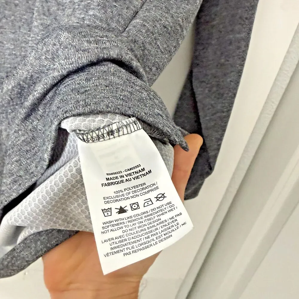 Michigan Wolverines Nike Quarter Zip Mens Medium Gray Pullover